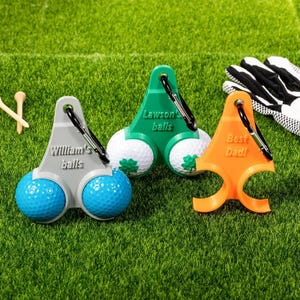 Personalized 3D Printed Golf Ball & Tees Holder | Funny Golf Accessory for Him | Hilarious Gift for Golf Lovers, Golf Dad Silly Gift Idea