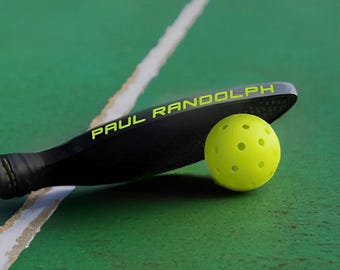 Benutzerdefinierte Pickleball Paddle-Aufkleber, Namensetiketten-Aufkleber (3 STÜCKE), Pickleball Paddle Edgeguard-Aufkleber, personalisierte Pickleball-Geschenkidee
