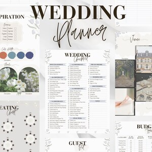 Blauer Hochzeitsplaner Digitale Hochzeit Checkliste Canva Vorlage Hochzeitsplaner Printable Hochzeit Budget Minimalistisches Hochzeitsgeschenk