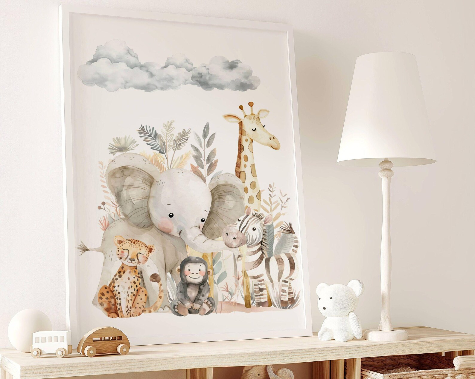 Watercolor Safari Animals Nursery Print digital Download S9 Etsy watercolor-safari-animals-nursery-print-digital-download-s9-etsy