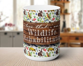 Wildlife Rehabilitation | Cute Unique Gift for Wildlife Rehabilitator | Wildlife Rehab Gift | Animal Rescue Rehabilitation Mug | Vintage