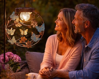 Butterfly Solar Hanging Garden Decor Gift