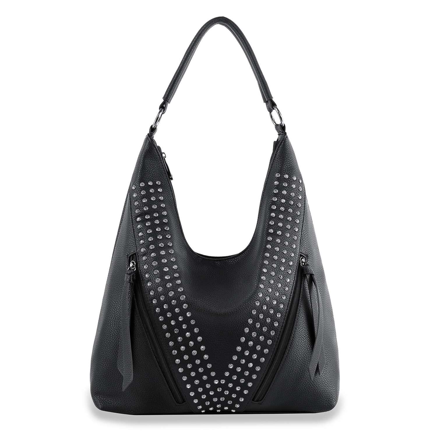 【emis】RHINESTONE HOBO BAG Guess Zalina Rhinestone Small Hobo Bag | Dillard's