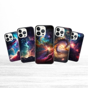 Space Phone Case Cover fit for iPhone 15 Pro Max, 14 Plus, 13, 12, 11, XR, XS & Samsung S23, S22, A54, A53, Pixel 8, 7