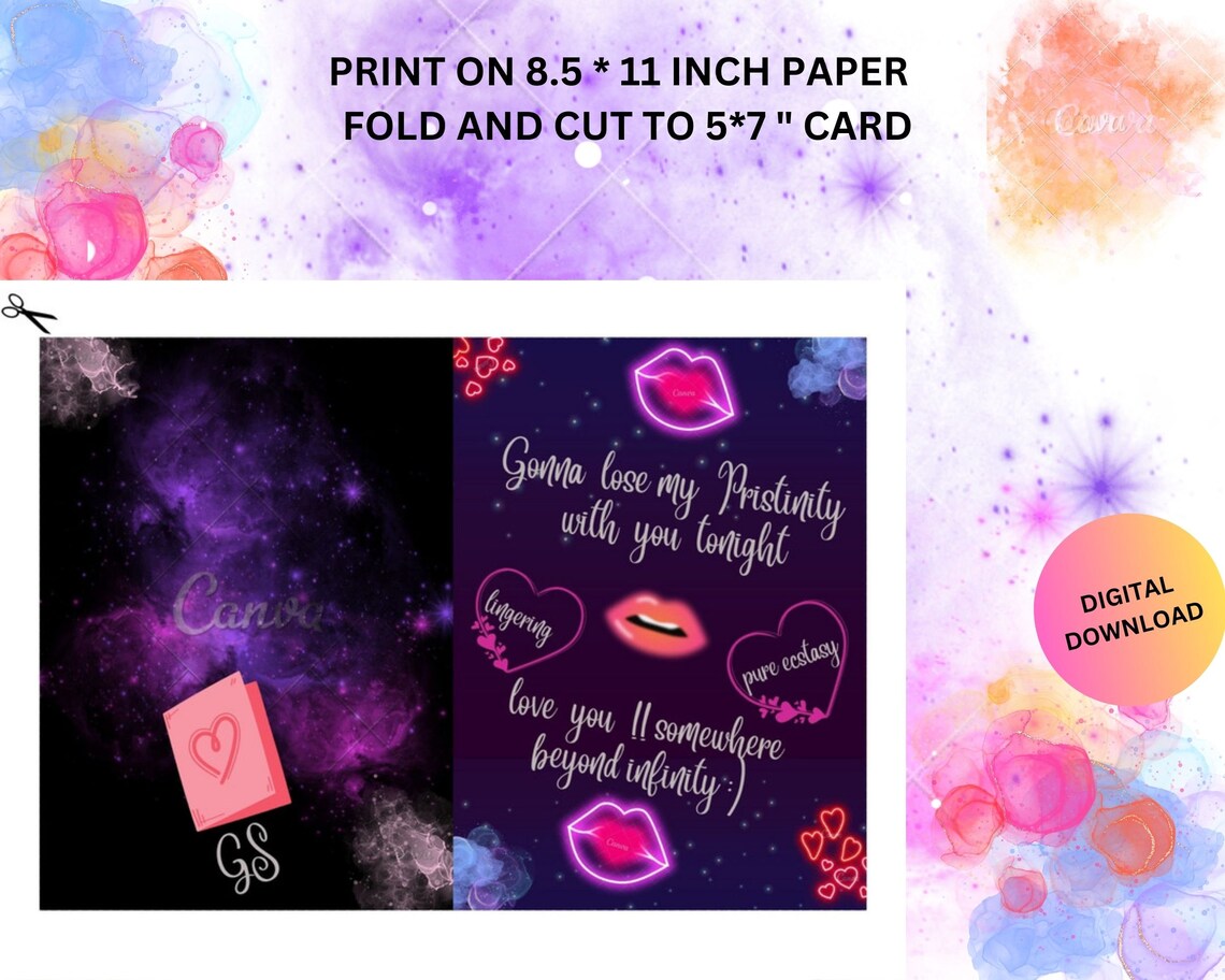 Funny Love You Card Printable Anniversary Card Digital - Etsy