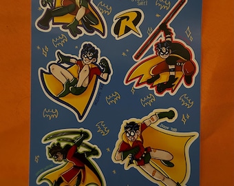 Oops! All Robins! - Sticker Sheet (larger version)