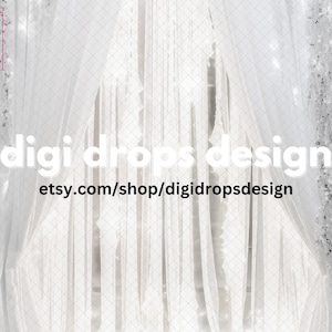 Silver and White Curtains Stage Digital Backdrop | Composite Digital Background