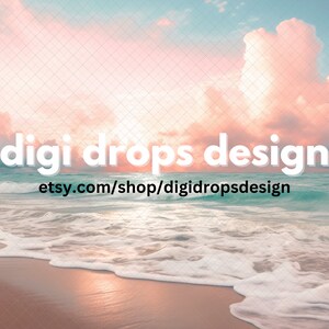 Beach Digital Backdrop | Composite Digital Background | Summer