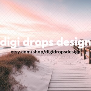 Beach Digital Backdrop | Composite Digital Background | Summer