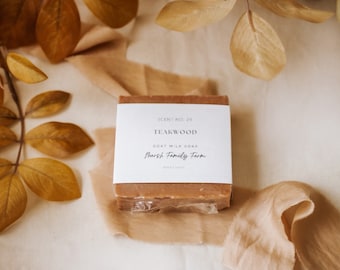 Teakwood Goat Milk Soap