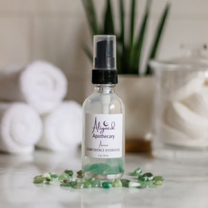 Crystal-Infused Cucumber Hydrosol | cucumber water face spray | cucumber face mist | crystal facial toner