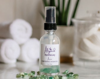 Crystal-Infused Cucumber Hydrosol | aventurine face mist | cucumber water face spray | crystal facial toner