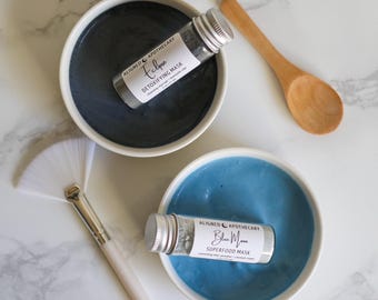 Clay Mask Sample Set - Mini Spa Gift Set | Stocking Stuffer for Her | Gift for Mom | Self Care Gift | Gift for Girls | Gifts under 25