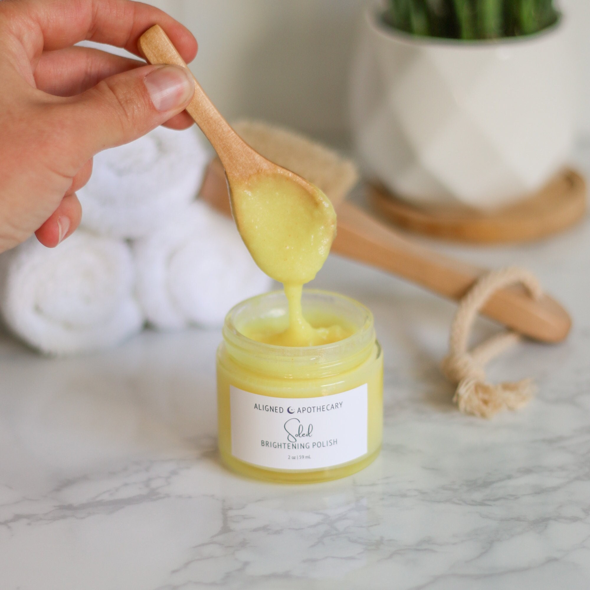 Turmeric Face Scrub | brightening lemon sugar facial scrub | gentle face exfoliation polish for smooth skin | micro-exfoliant