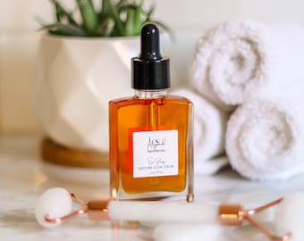ORGANIC Glow Oil Face Serum | sea buckthorn facial oil | natural vitamin C moisturizer | natural retinol alternative | brightening serum