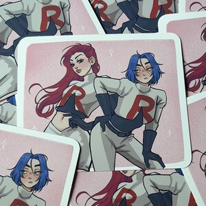 Doppel Ärger | Mini Matte Art Print / Big Sticker | Perfekt für die Dekoration und Journaling | Digitale Kunst / Illustration