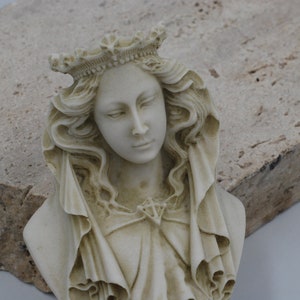 Virgin Mary Sculpture, Ephesus Shrine, Sacred Relic Replica, Religious & Historical Statue, History Lovers Gift, Handcrafted Home Decor