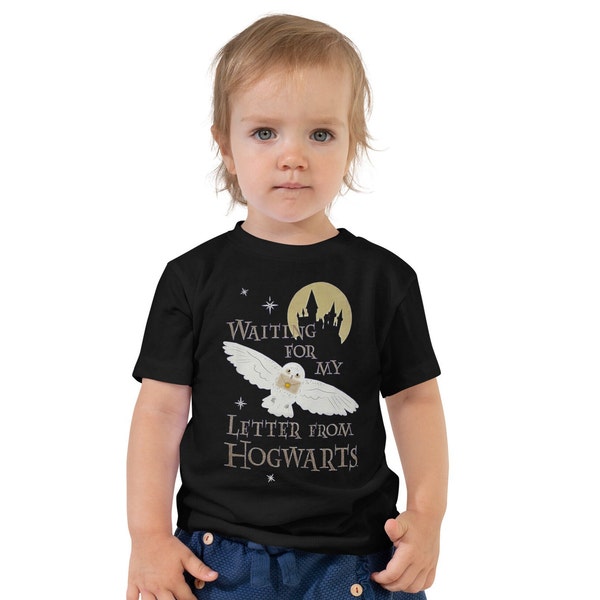 Chemise HP pour tout-petits, t-shirt en attente de ma lettre de Poudlard, chemise Potter, chemise Hedwige pour enfants