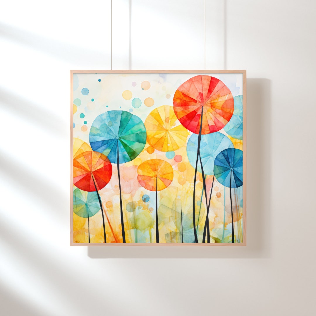 Panneau pour Serviette et Couverture Rainbow Dandelion - Karii Creates main image 0