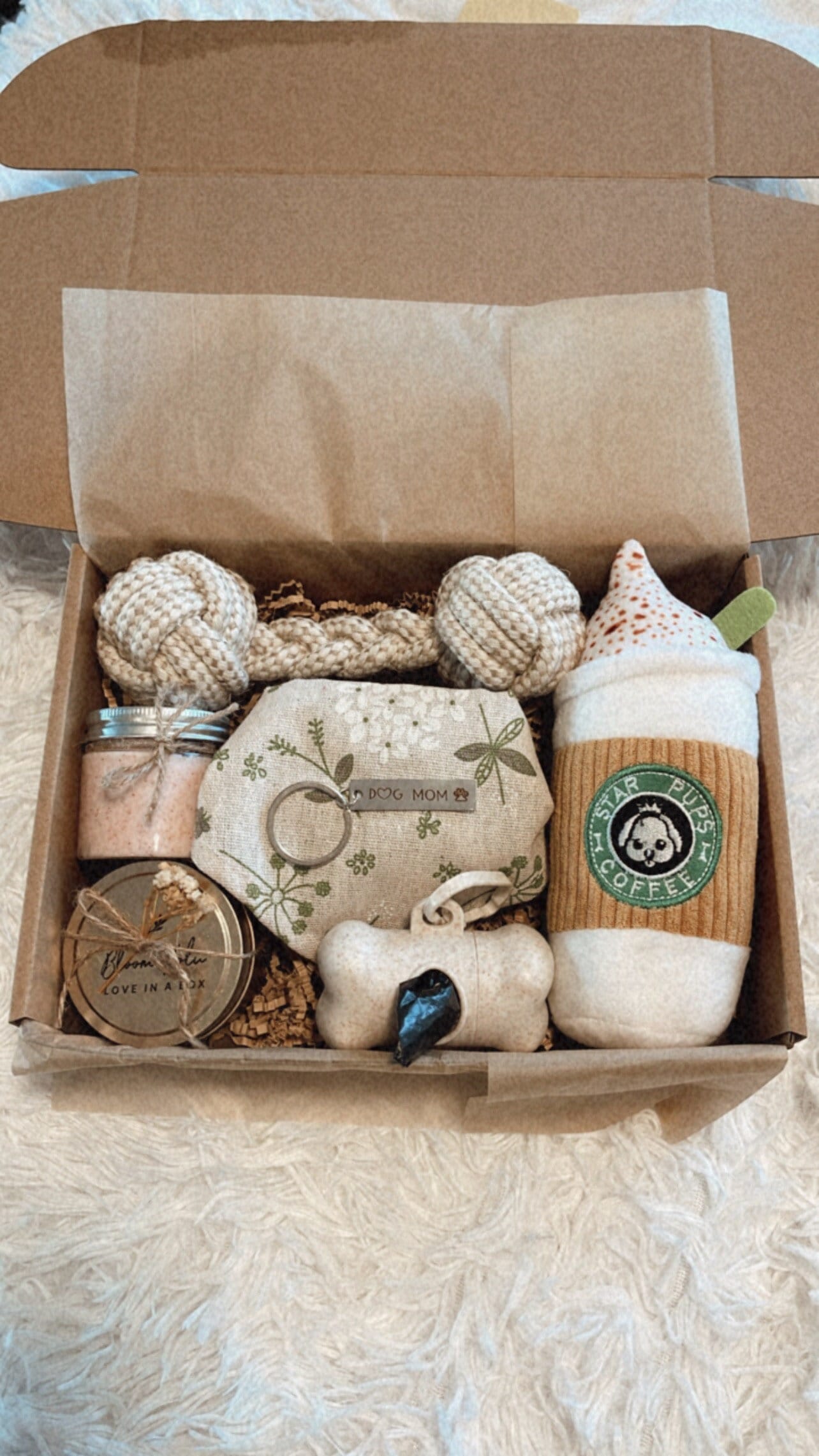 Dog mom gift basket online