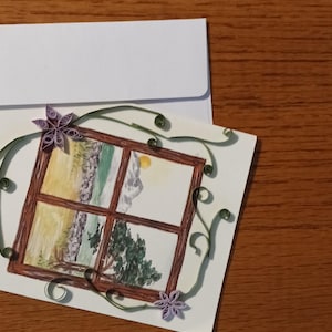 Handmade quilled card