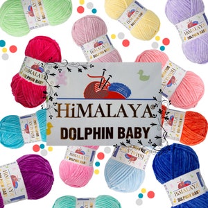 Himalaya, Himalaya Dolphin Baby, Baby Yarn, Velvet Yarn, Knitting