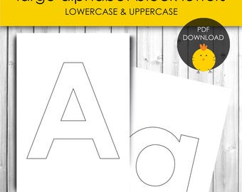 Large alphabet block letters for classroom Block Letter of the Week and craft activities