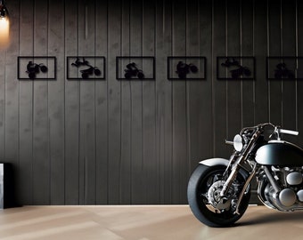 Motorcycle club decor, retro motor wall art, motorcycle decor, motorsport decor, bike decor, Motor club decor, retro motorcycle decor,