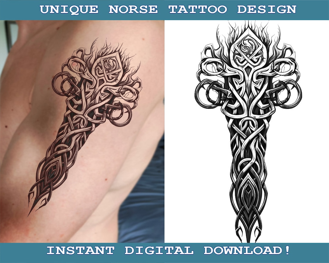 Tribal Tattoo Design Instant Digital Download | Transparent