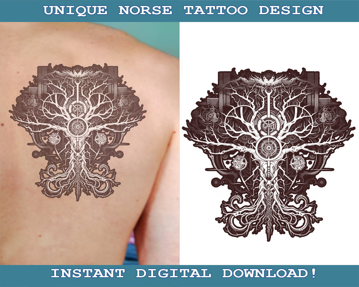 Biomechanical tattoo - Etsy Österreich, image size:1140x912