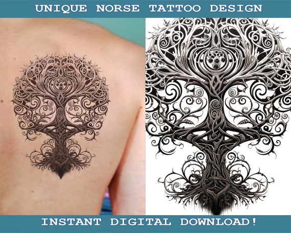 Yggdrasil Back Tattoo 50 Awesome Yggdrasil Tattoo Ideas