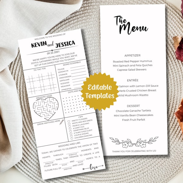 Wedding Games for Reception Etsy