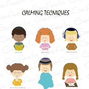 Jewish Calming Techniques Poster