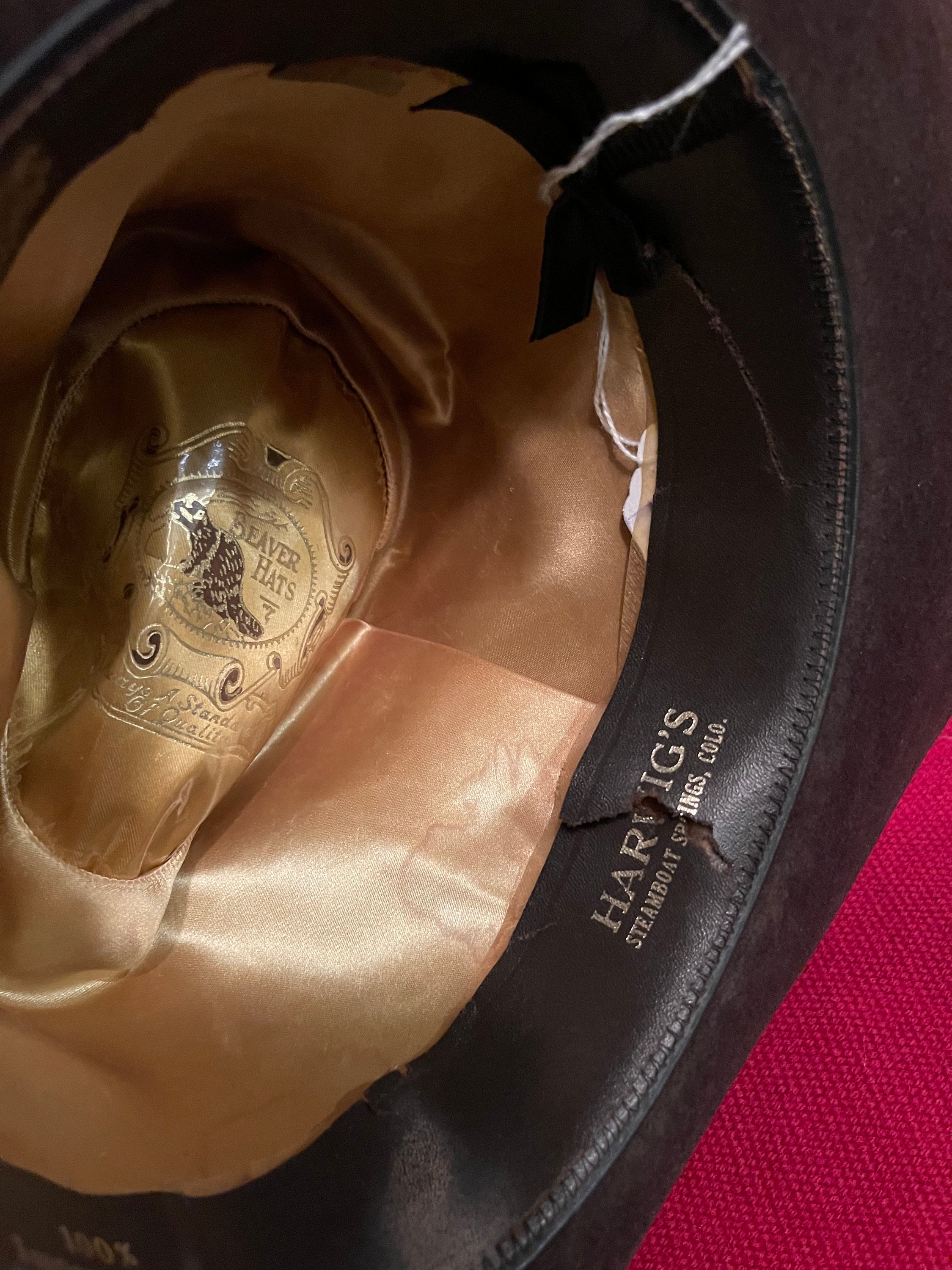 Vintage 'beaver Hats' Brand Cowboy Hat 10X Quality Etsy