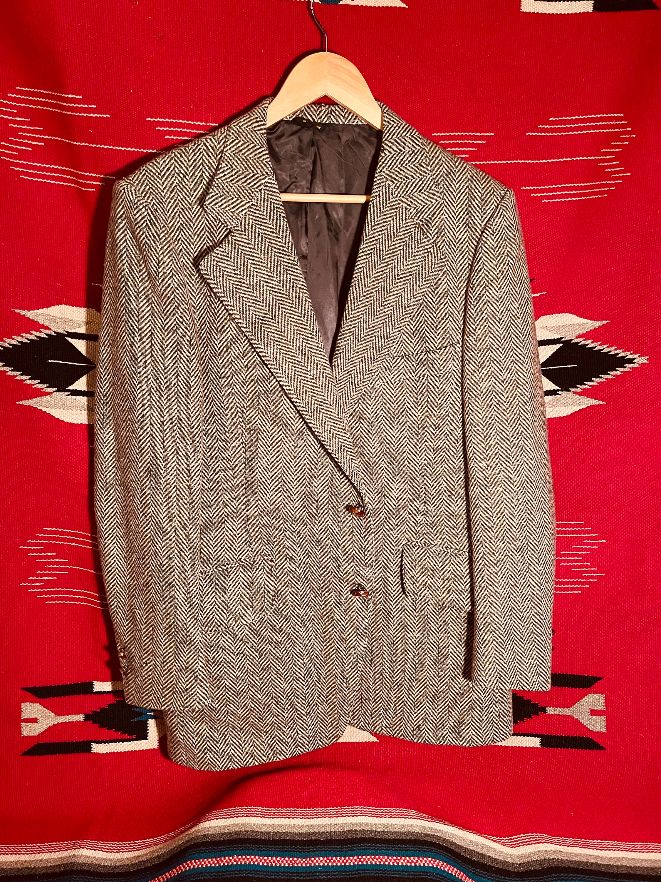 Vintage Tailor Made Tweed Jacket (mens 38) - Etsy