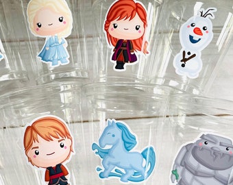 Frozen 2 Party Cups, Winter Birthday, Olaf Party Favors