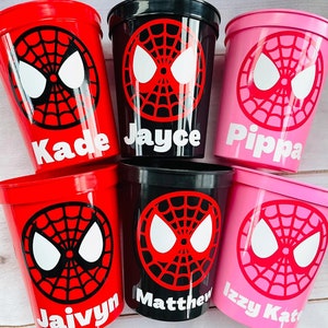 Spiderman Party Cups - 16oz Stadium Cups