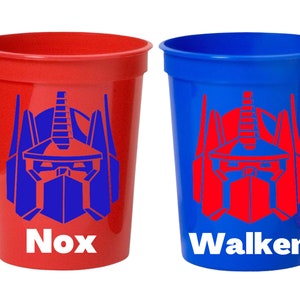 Optimus Prime Party Cups - 16oz Stadium Cups (Transformers)