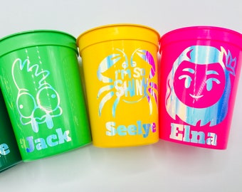 Moana Party Cups - 16oz Stadium Cups (Holographic)