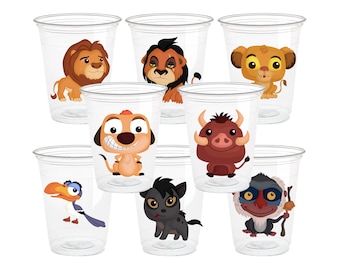 Lion King Party Cups - 16oz Disposable Cups