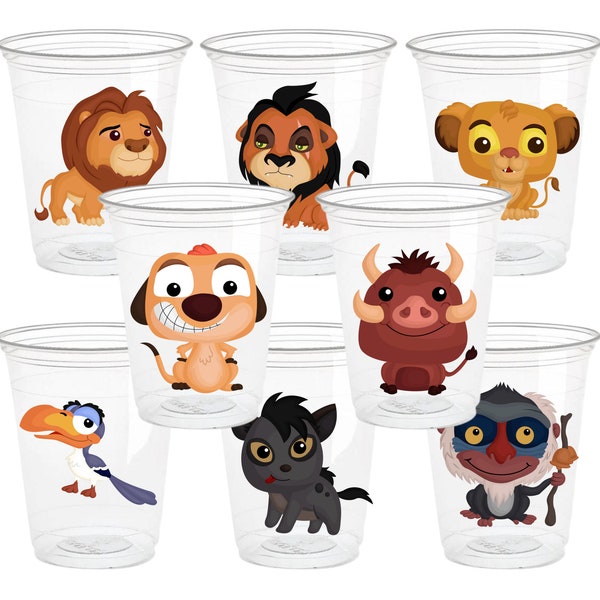 Lion King Party Cups - 16oz Disposable Cups