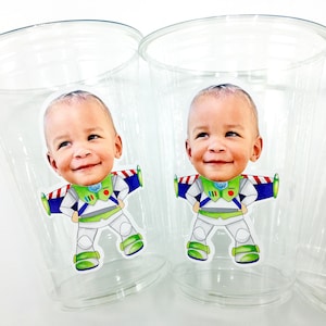 Toy Story Face Party Cups - 16oz Disposable Cups (Buzz)