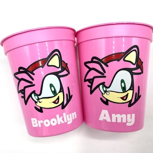Amy Rose Sonic the Hedgehog Party Cups - 16oz Stadium Cups