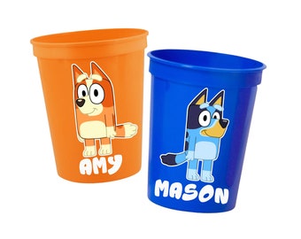 Bluey Party Cups - 16oz Stadium Cups