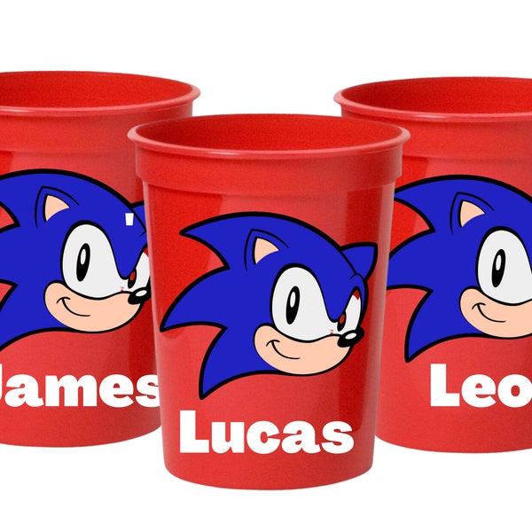 Sonic the Hedgehog Party Cups - 16oz Stadium Cups