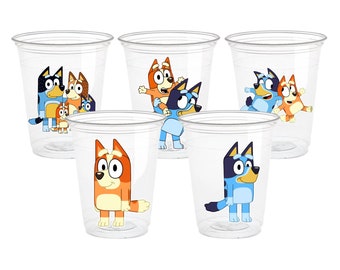 Bluey Party Cups - 16oz Disposable Cups