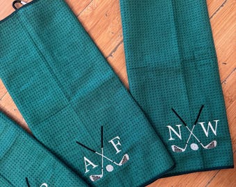 Custom Embroidered Golf Towel, Bachelor Party, Father’s Day