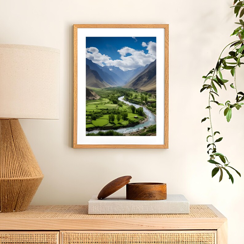Afghanistan Print Afghanistan Poster Afghanistan Landscape Print Kabul Print Panjshir Print Panjshir Valley Poster Middle East Print image 3
