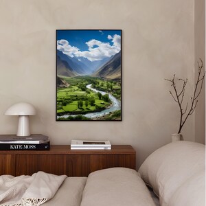 Afghanistan Print Afghanistan Poster Afghanistan Landscape Print Kabul Print Panjshir Print Panjshir Valley Poster Middle East Print image 6