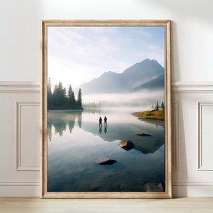 Canada print meer print vissen poster nautische print zee print poster Canada kaart nationaal park poster Canada reizen poster beste cadeau